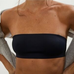 Free People Intimately Call Me Convertible Bandeau Bra Black Size Large
